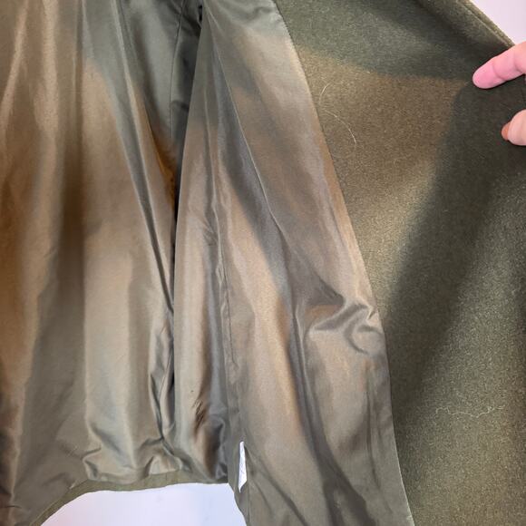 EUC Old Navy Sz XXL Y2K 2000s Olive Green Military Peacoat Short Coat Jacket - Picture 9 of 12